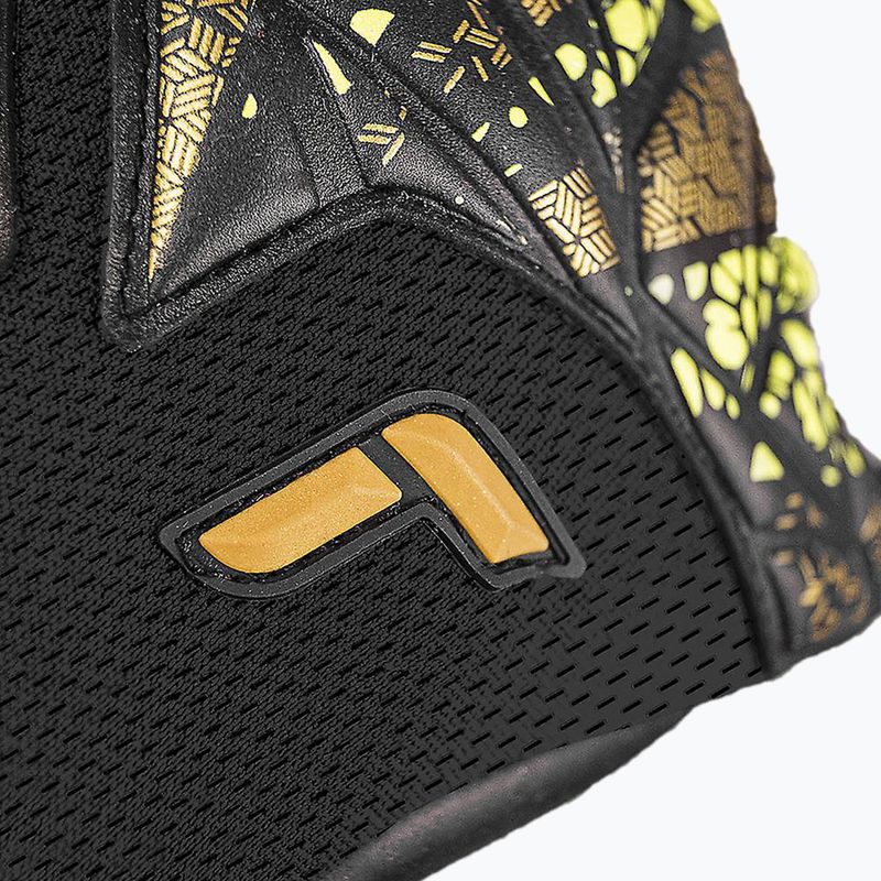 Vartininko pirštinės Reusch Attrakt Duo Finger Support black/gold/yellow/black 3