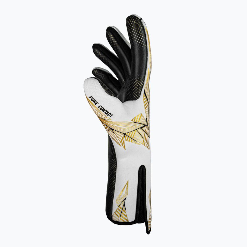 Vartininko pirštinės Reusch Pure Contact Gold X GluePrint Strapless white/gold/black 4