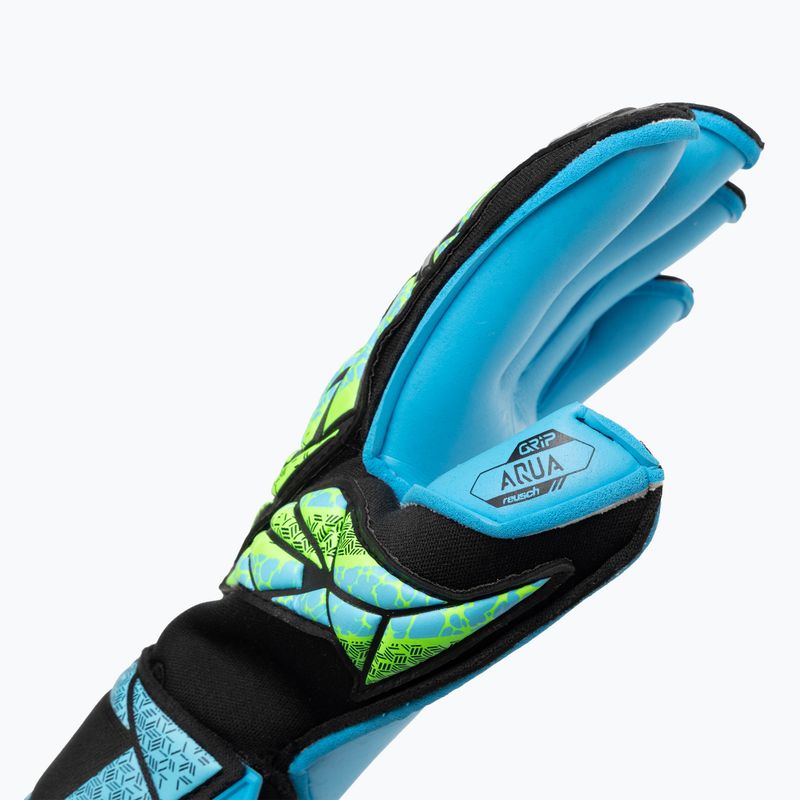 Vartininko pirštinės Reusch Attrakt Aqua Evolution black/fluo lime/aqua 3