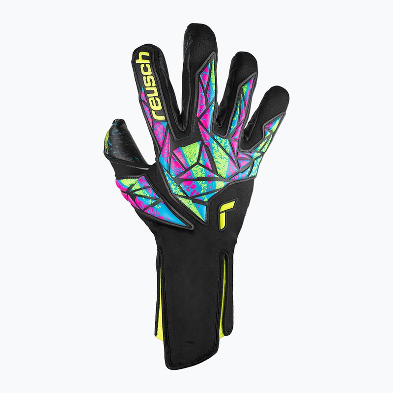 Vartininkų pirštinės Reusch Attrakt Fusion Strapless black/safety yellow/black 2