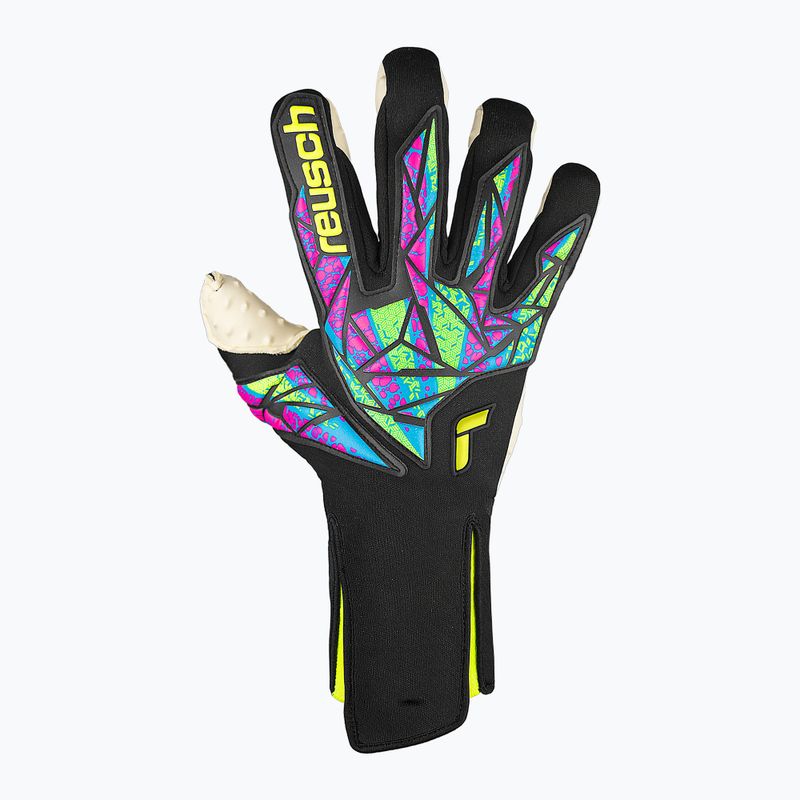 Vartininkų pirštinės Reusch Attrakt SpeedBump Strapless black/safety yellow 2