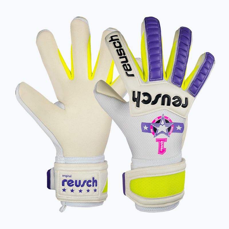 Vartininkų pirštinės Reusch Legacy Pro Am Silver white/purple