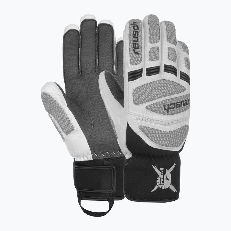 Vyriškos slidinėjimo pirštinės Reusch Worldcup Warrior DG white/glacier 2