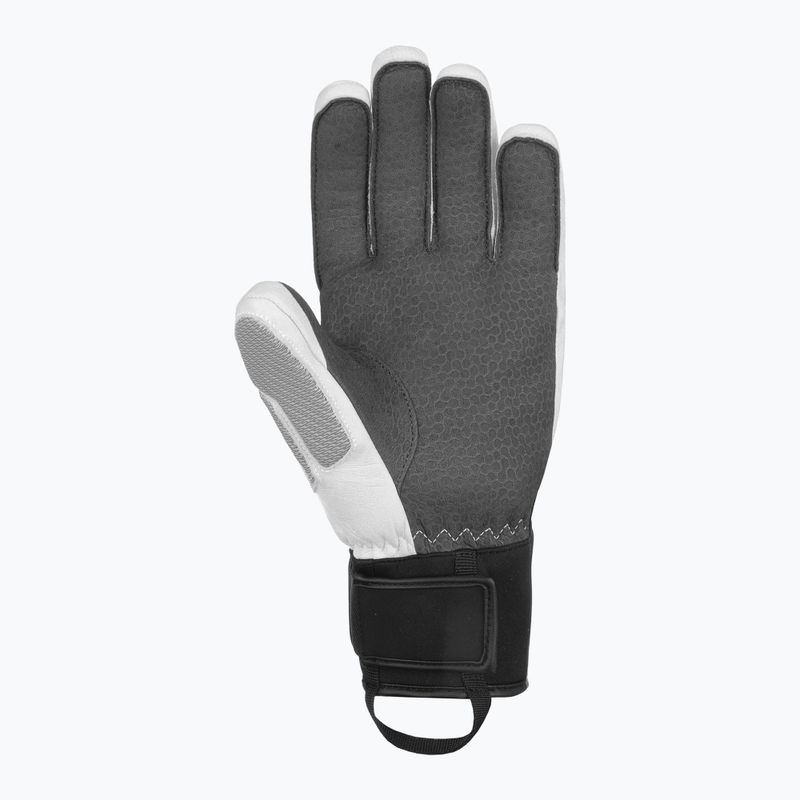 Vyriškos slidinėjimo pirštinės Reusch Worldcup Warrior DG white/glacier 4