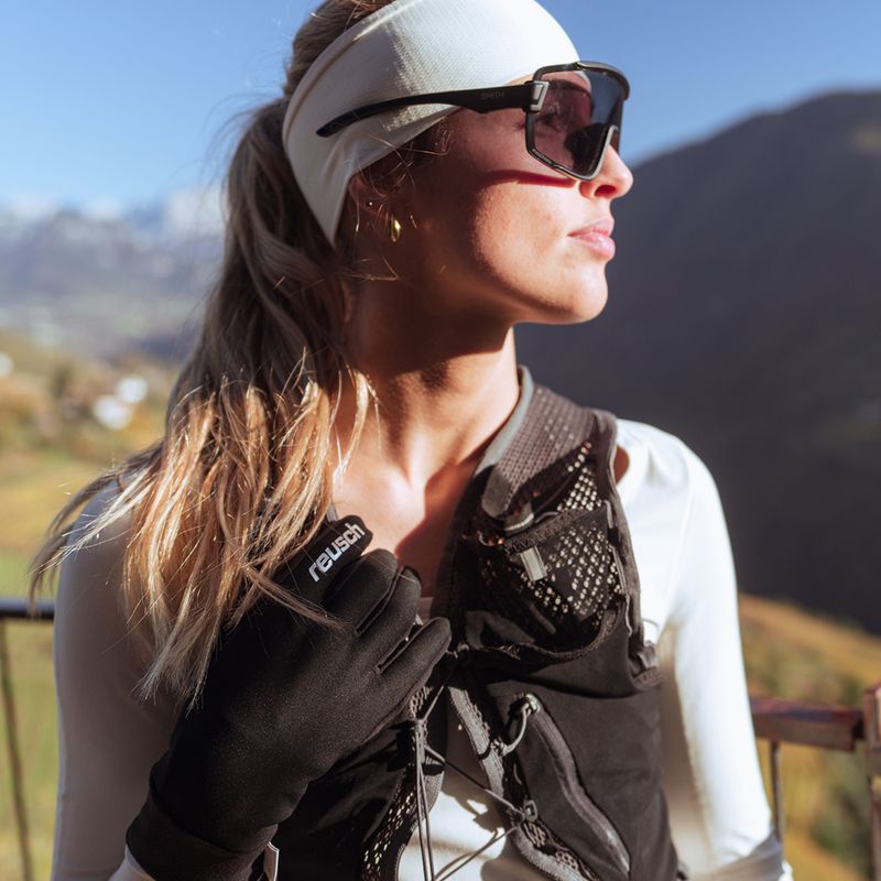 Vyriškos pirštinės Reusch Karayel Windstopper Touch-Tec black/silver 6