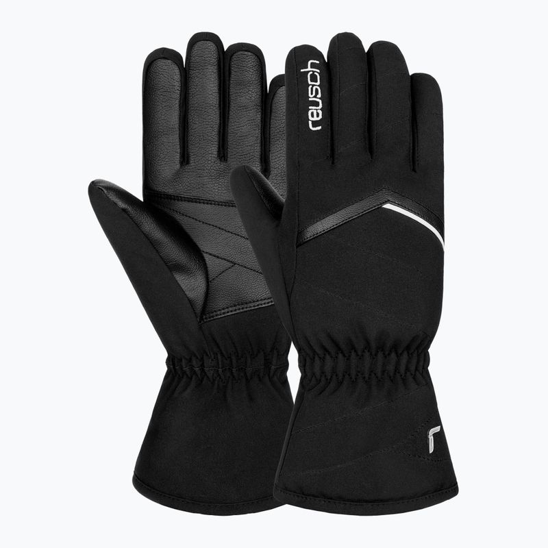 Moteriškos slidinėjimo pirštinės Reusch Marisa black/white 2