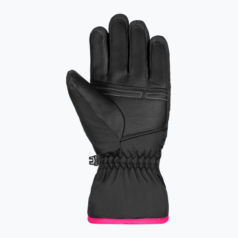 Vaikiškos slidinėjimo pirštinės Reusch Alan Junior black/pink glo 4