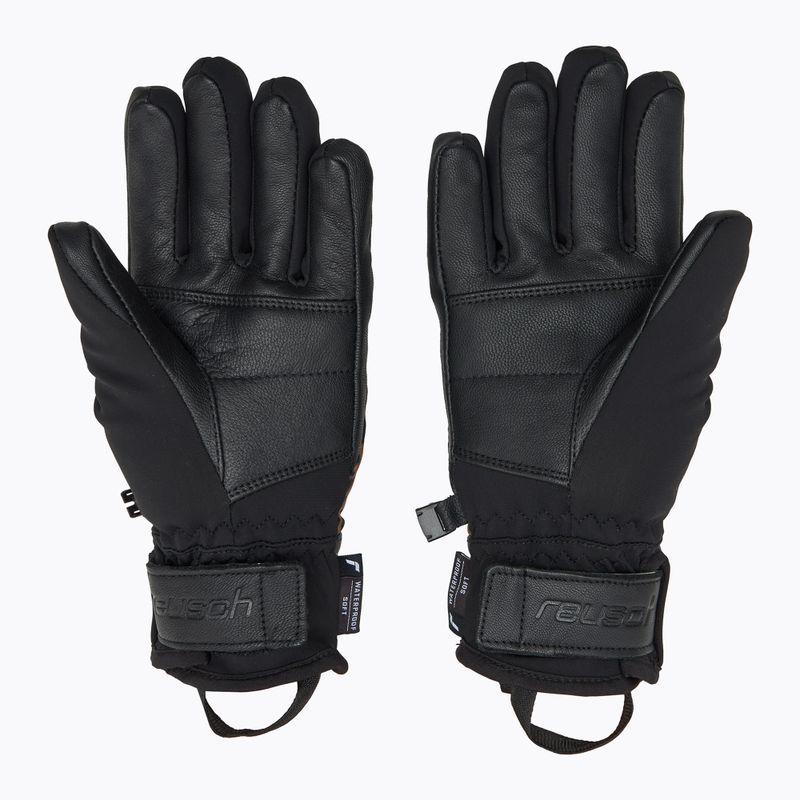 Moteriškos slidinėjimo pirštinės Reusch Beatrix R-Tex XT black/brown leopard 2