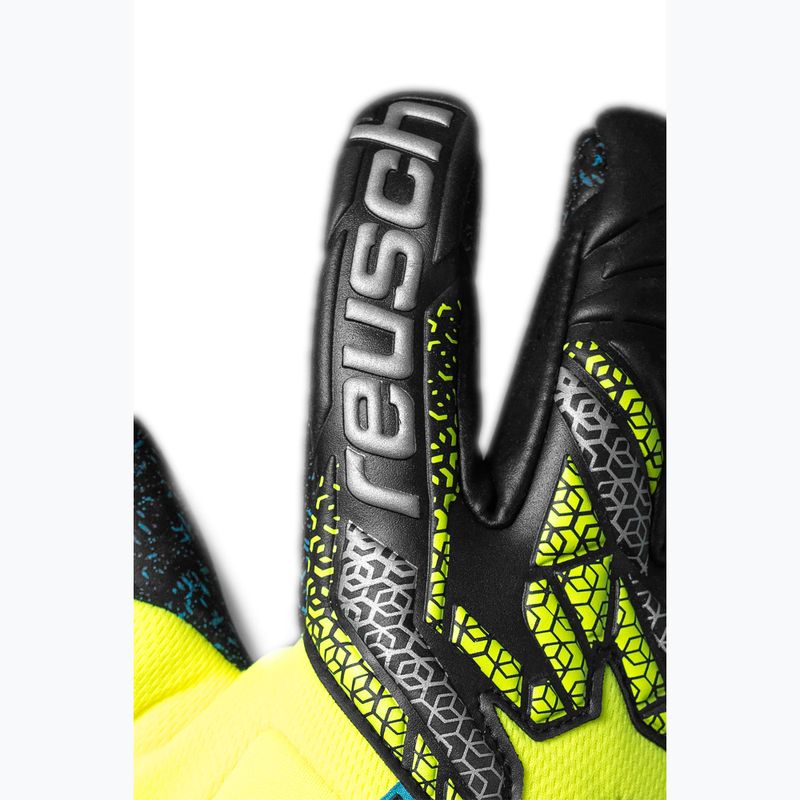 Vartininkų pirštinės Reusch Attrakt Fusion Guardian safety yellow/silver/black 5