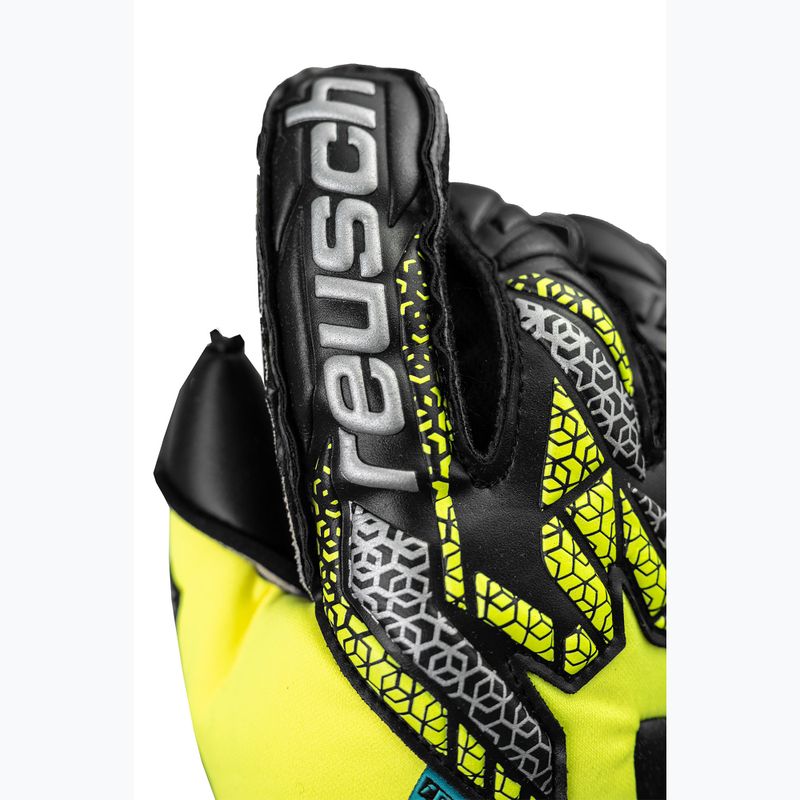 Vartininko pirštinės Reusch Attrakt Duo Evolution safety yellow/silver/black 5