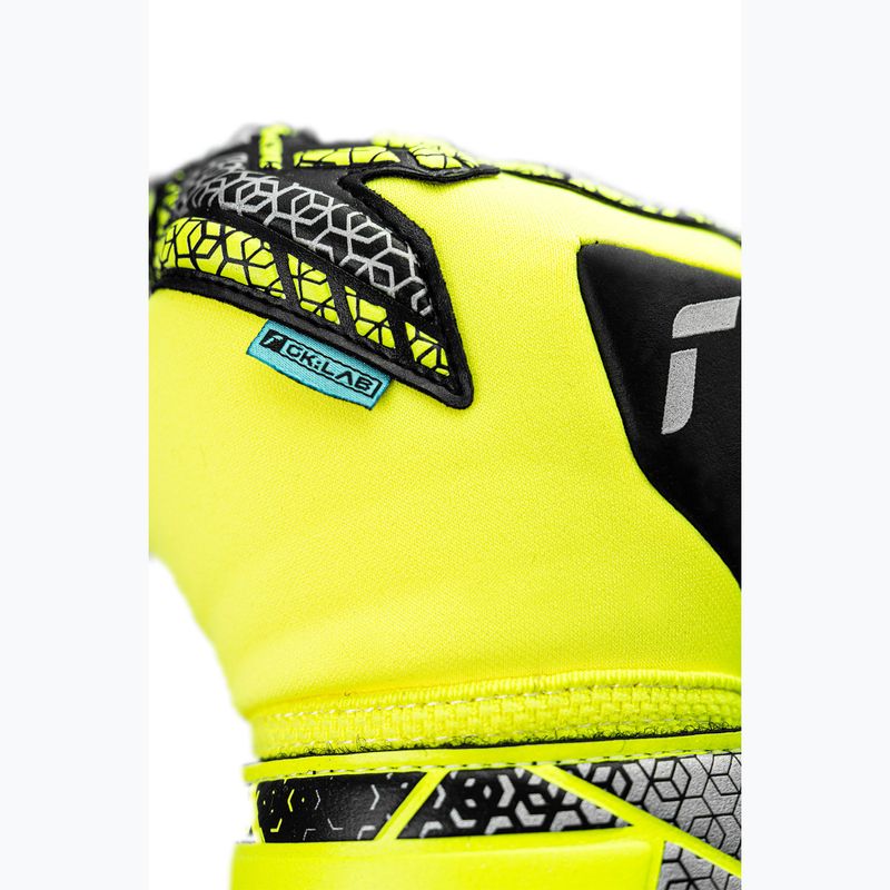 Vartininko pirštinės Reusch Attrakt Duo Evolution safety yellow/silver/black 7