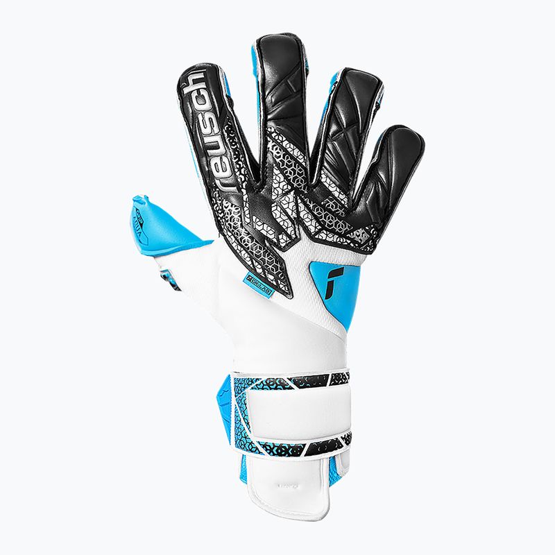 Vartininko pirštinės Reusch Attrakt Aqua Evolution white/black/aqua blue 2