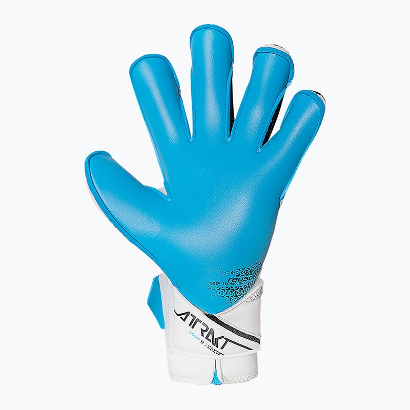 Vartininko pirštinės Reusch Attrakt Aqua Evolution white/black/aqua blue 4