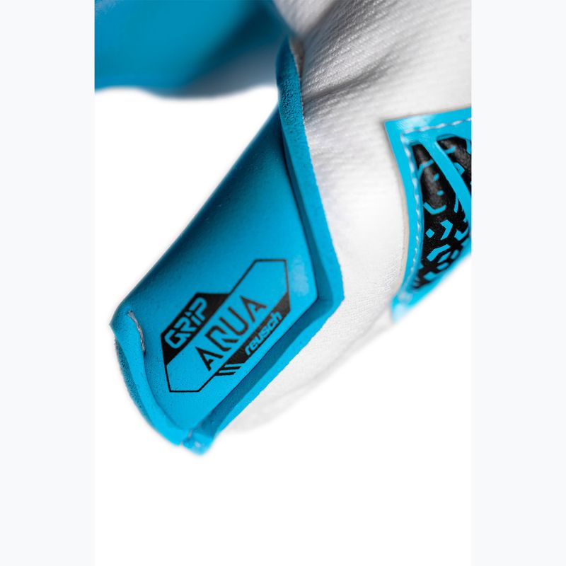 Vartininko pirštinės Reusch Attrakt Aqua Evolution white/black/aqua blue 8