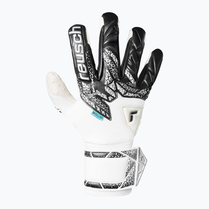 Vartininkų pirštinės Reusch Attrakt SpeedBump white/silver/black 2