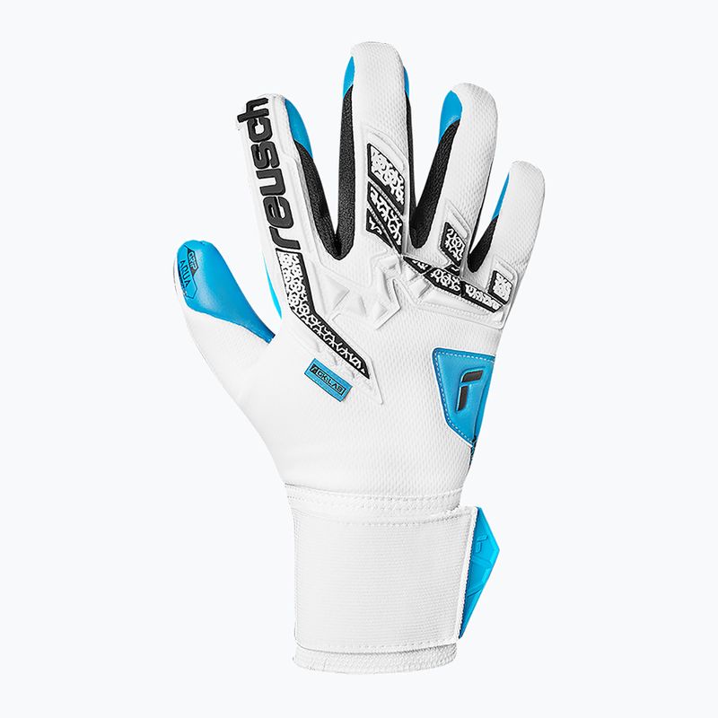 Vartininko pirštinės Reusch Attrakt Freegel Aqua white/black/aqua blue 2