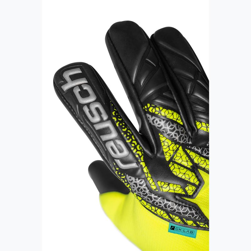 Vartininkų pirštinės Reusch Attrakt Gold X NC safety yellow/silver/black 5
