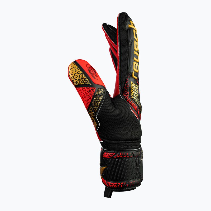 Vartininko pirštinės Reusch Attrakt Silver black/gold/fiery red 4