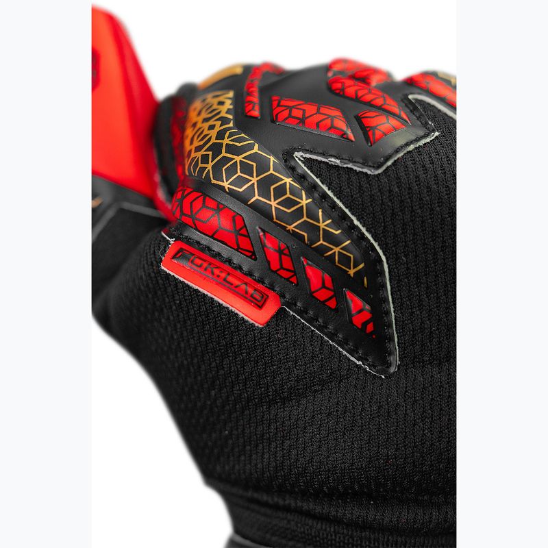 Vartininko pirštinės Reusch Attrakt Silver black/gold/fiery red 6
