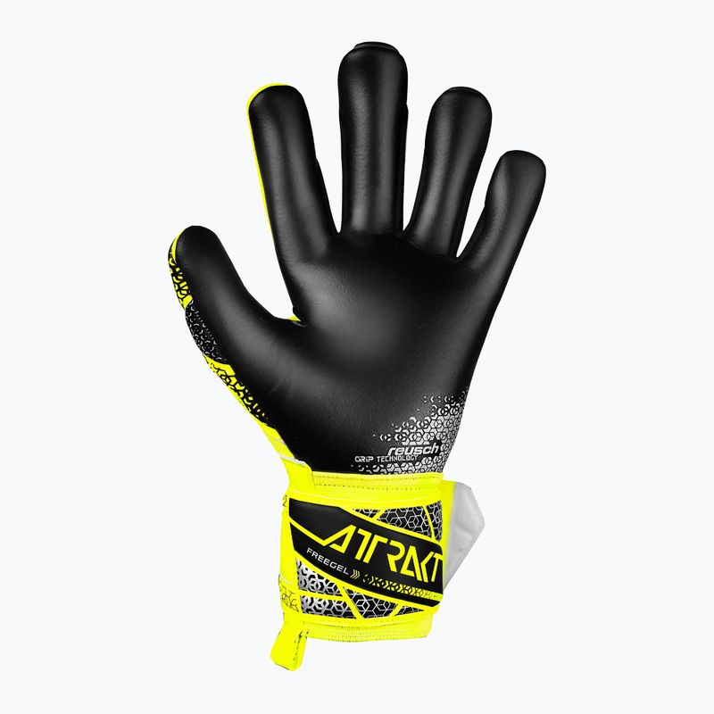 Vartininko pirštinės Reusch Attrakt Freegel Silver safety yellow/silver/black 3