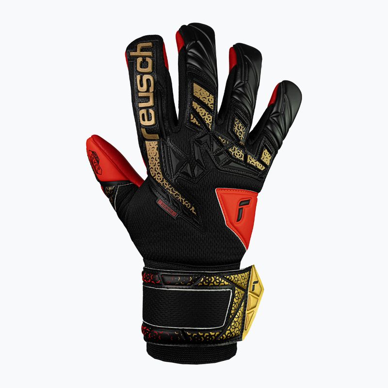 Vartininko pirštinės Reusch Attrakt Freegel Silver black/gold/fiery red 2