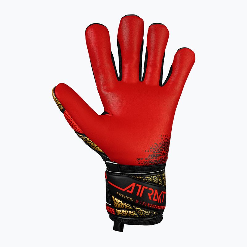 Vartininko pirštinės Reusch Attrakt Freegel Silver black/gold/fiery red 3