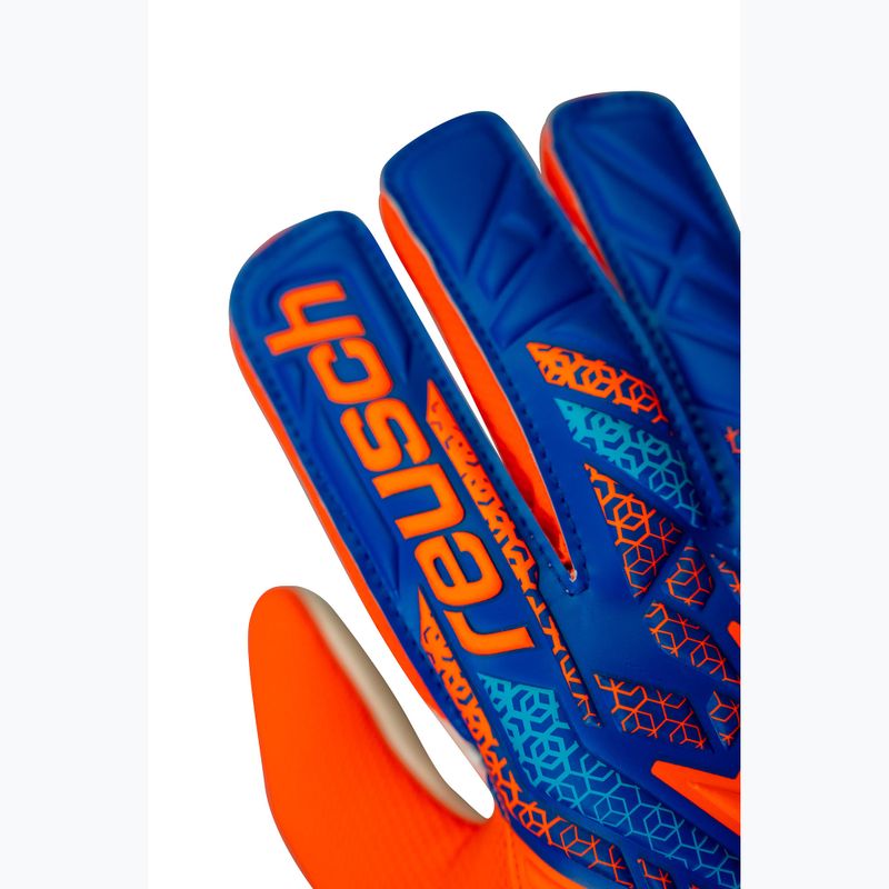 Vartininko pirštinės Reusch Attrakt Starter Solid shocking orange/blue 5