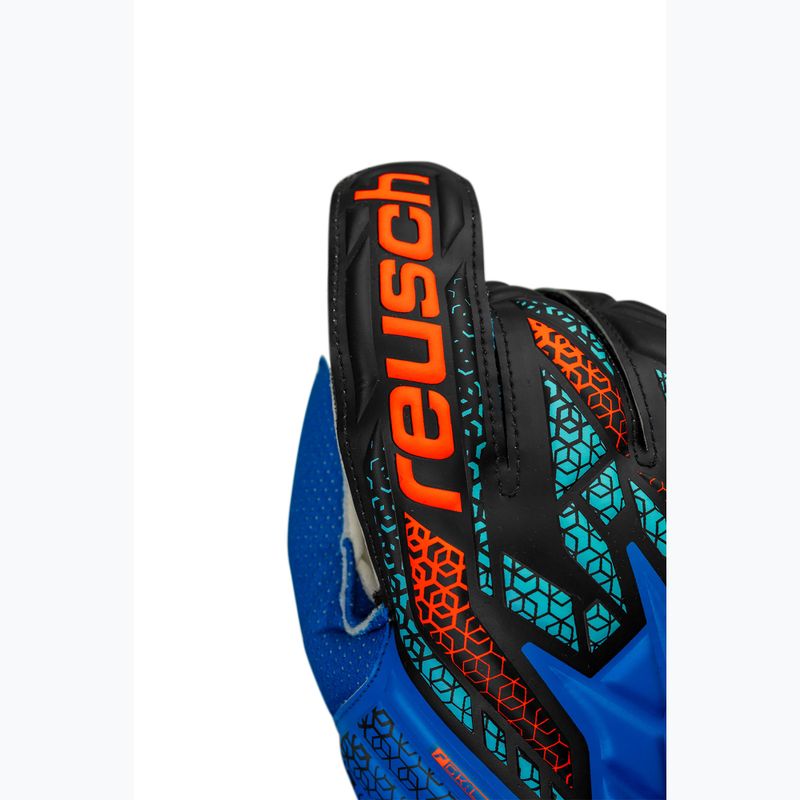 Vartininko pirštinės Reusch Attrakt Solid electric blue/shocking orange 5