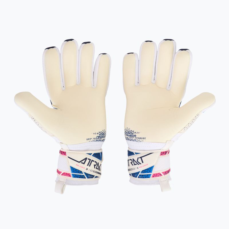 Vartininko pirštinės Reusch Attrakt RE:GRIP NC blue/pink/white 3
