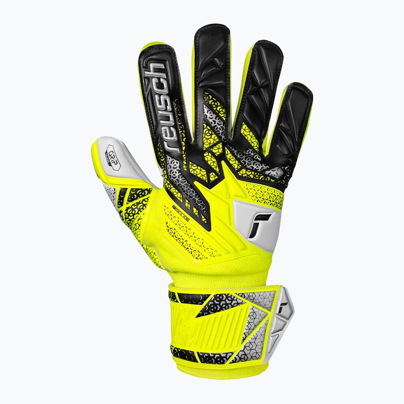 Vartininkų pirštinės Reusch Attrakt Grip safety yellow/silver 2