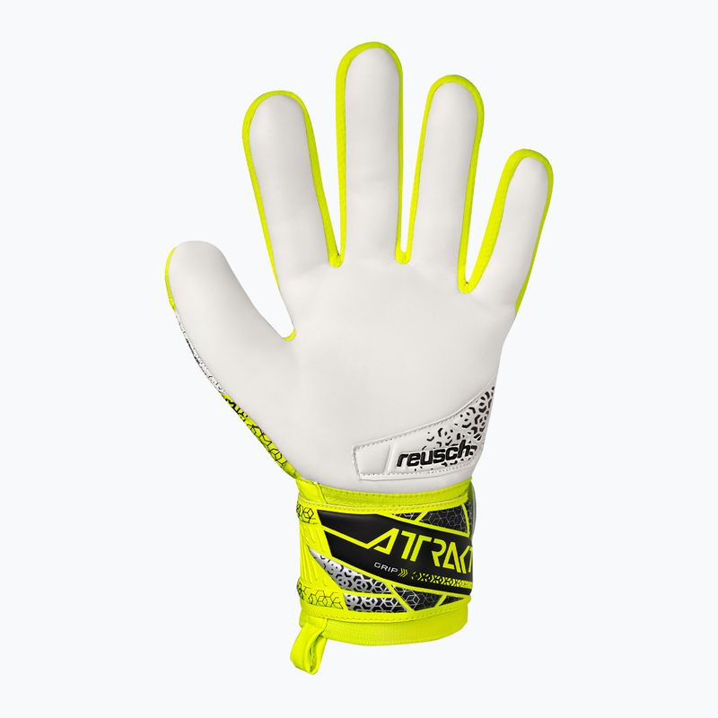 Vartininkų pirštinės Reusch Attrakt Grip safety yellow/silver 3