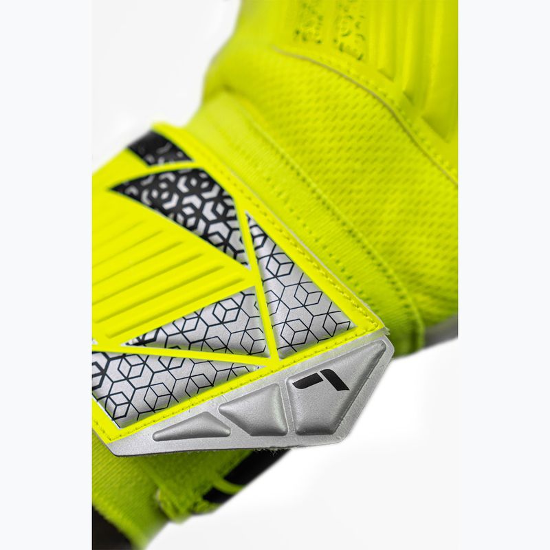 Vartininkų pirštinės Reusch Attrakt Grip safety yellow/silver 7