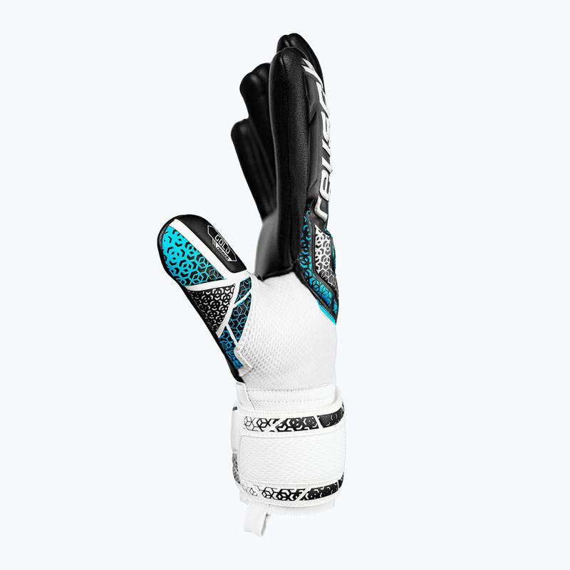 Vaikiškos vartininkų pirštinės Reusch Attrakt Gold NC Junior white/silver/black 4