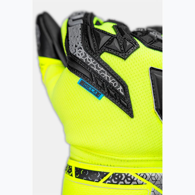 Vaikiškos vartininko pirštinės Reusch Attrakt Freegel Silver Junior safety yellow/silver/black 6