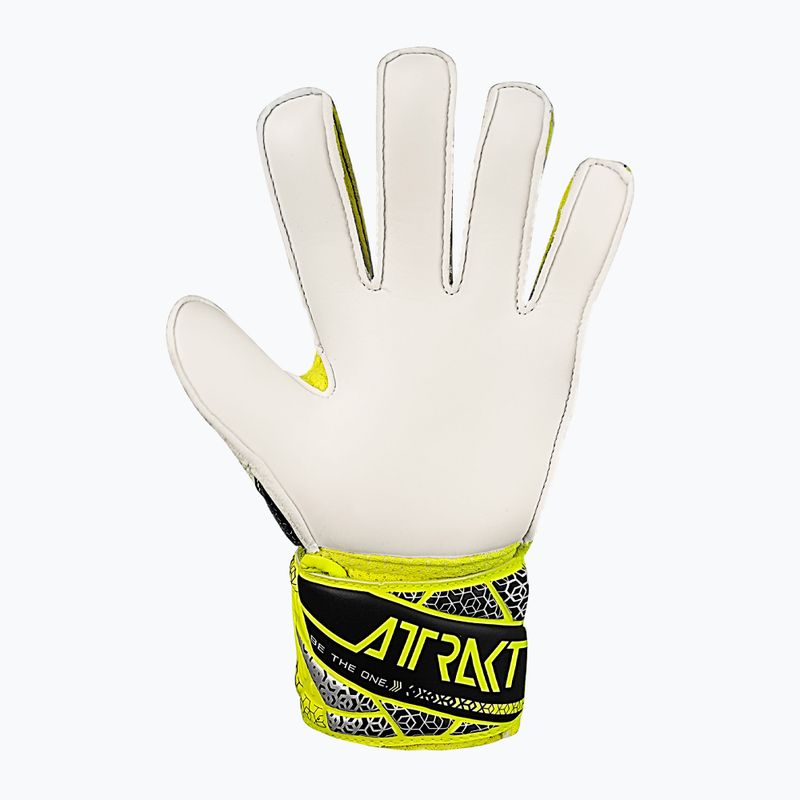 Vaikiškos vartininko pirštinės Reusch Attrakt Solid Junior safety yellow/silver 3