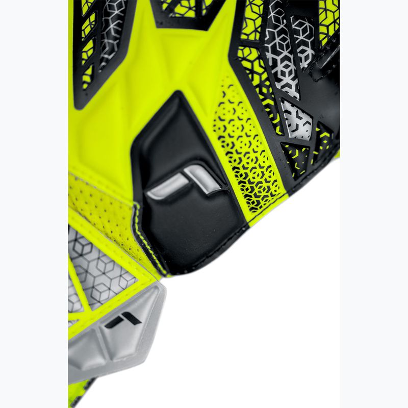 Vaikiškos vartininko pirštinės Reusch Attrakt Solid Junior safety yellow/silver 6