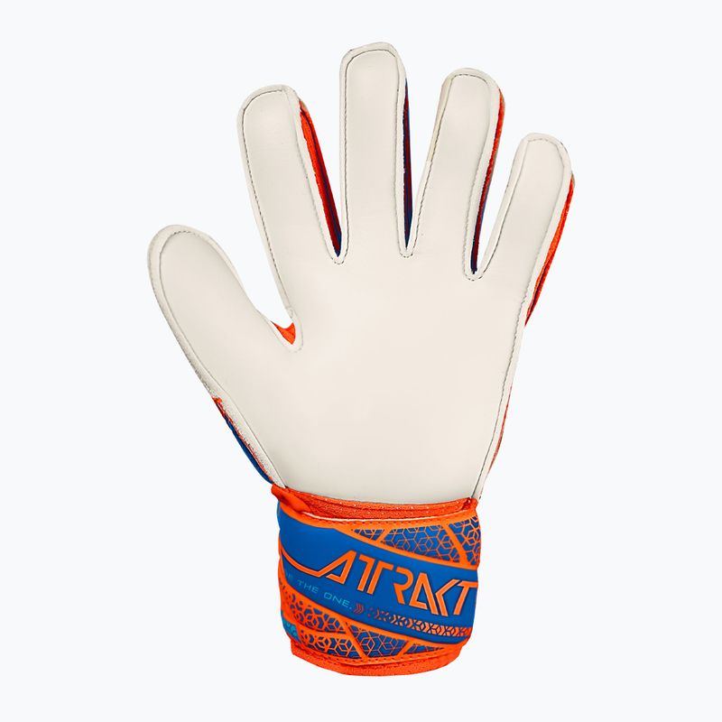 Vaikiškos vartininko pirštinės Reusch Attrakt Solid Junior shocking orange/blue 3