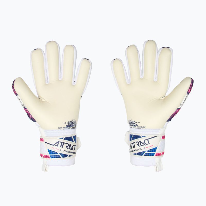 Vaikiškos vartininko pirštinės Reusch Attrakt RE:GRIP NC Junior blue/pink/white 3