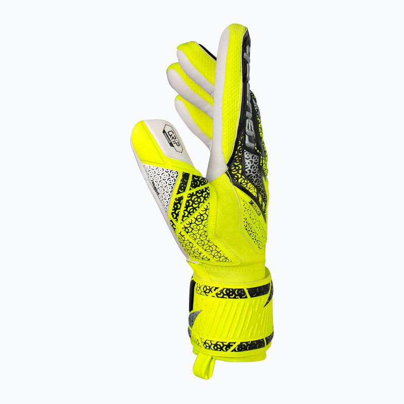 Vaikiškos vartininkų pirštinės Reusch Attrakt Grip Junior safety yellow/silver 4