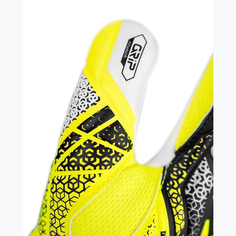 Vaikiškos vartininkų pirštinės Reusch Attrakt Grip Junior safety yellow/silver 6