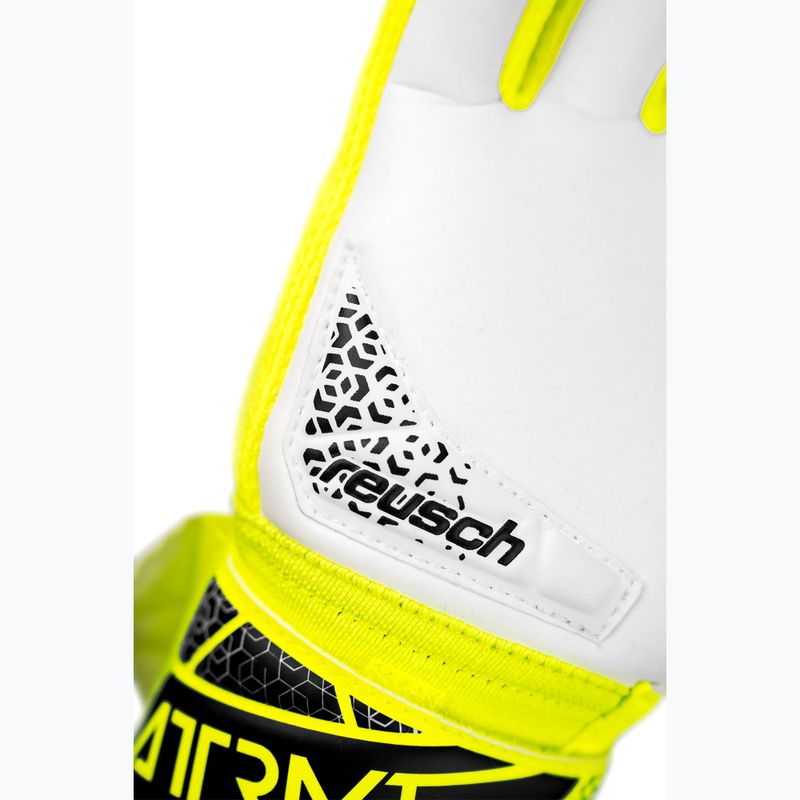 Vaikiškos vartininkų pirštinės Reusch Attrakt Grip Junior safety yellow/silver 7