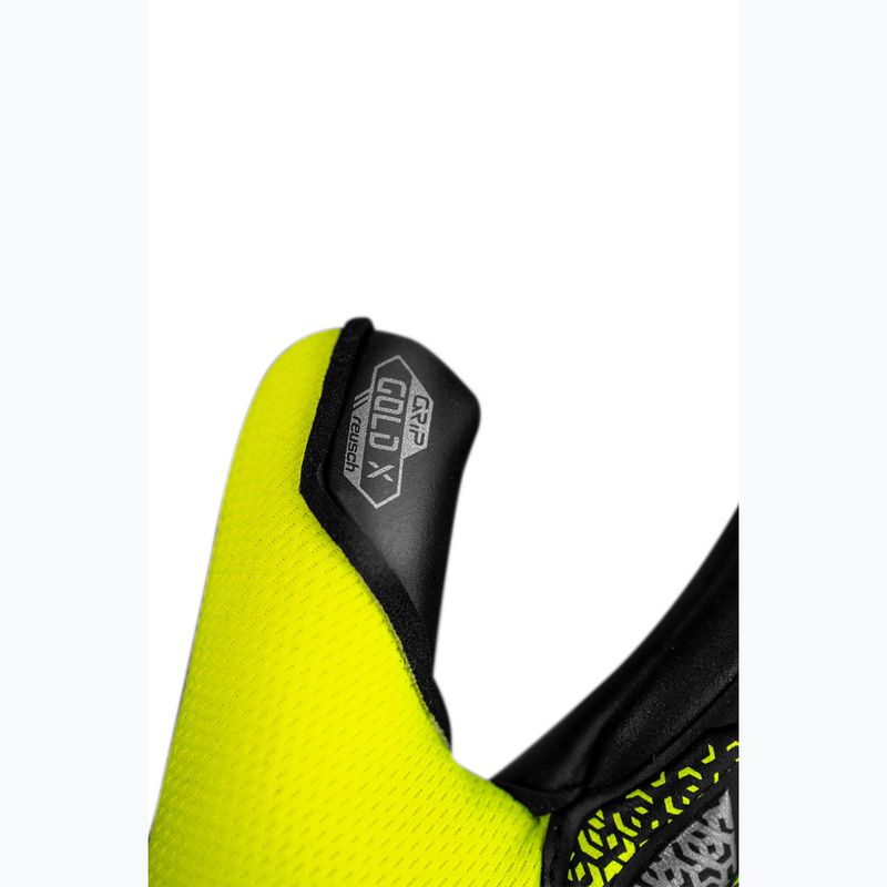 Vaikiškos vartininkų pirštinės Reusch Attrakt Gold X NC Junior safety yellow/silver/black 6