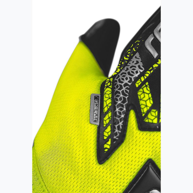 Vaikiškos vartininkų pirštinės Reusch Attrakt Gold X NC Junior safety yellow/silver/black 8
