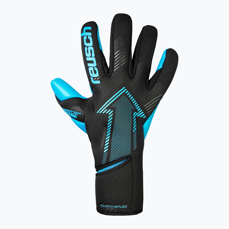 Vartininko pirštinės Reusch Fastgrip Aqua black/aqua blue 2
