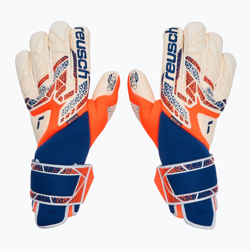 Vartininkų pirštinės Reusch Attrakt Gold X Guardian shocking orange/energize blue 2