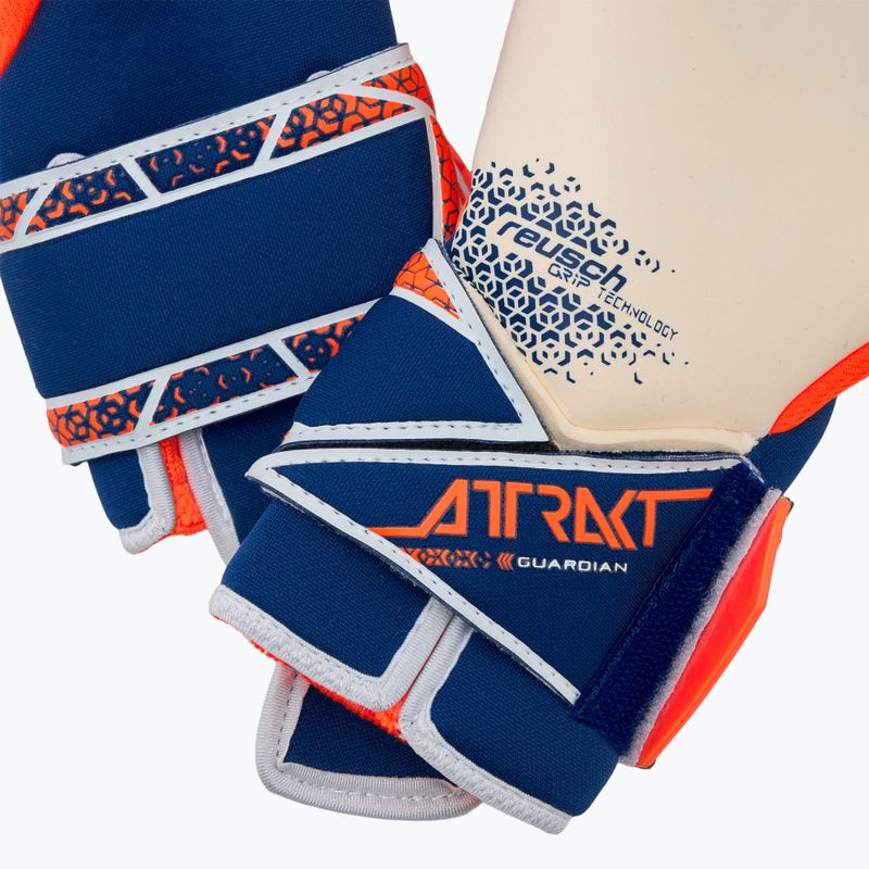 Vartininkų pirštinės Reusch Attrakt Gold X Guardian shocking orange/energize blue 5