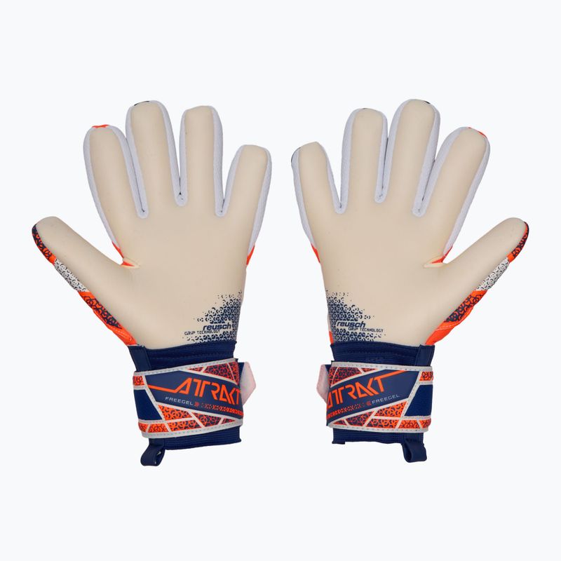 Vartininko pirštinės Reusch Attrakt Freegel Gold NC shocking orange/energize blue shocking orange/energize blue 3