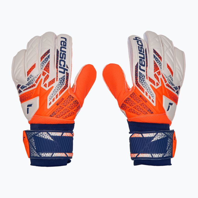 Vartininko pirštinės Reusch Attrakt Solid shocking orange/energize blue 2