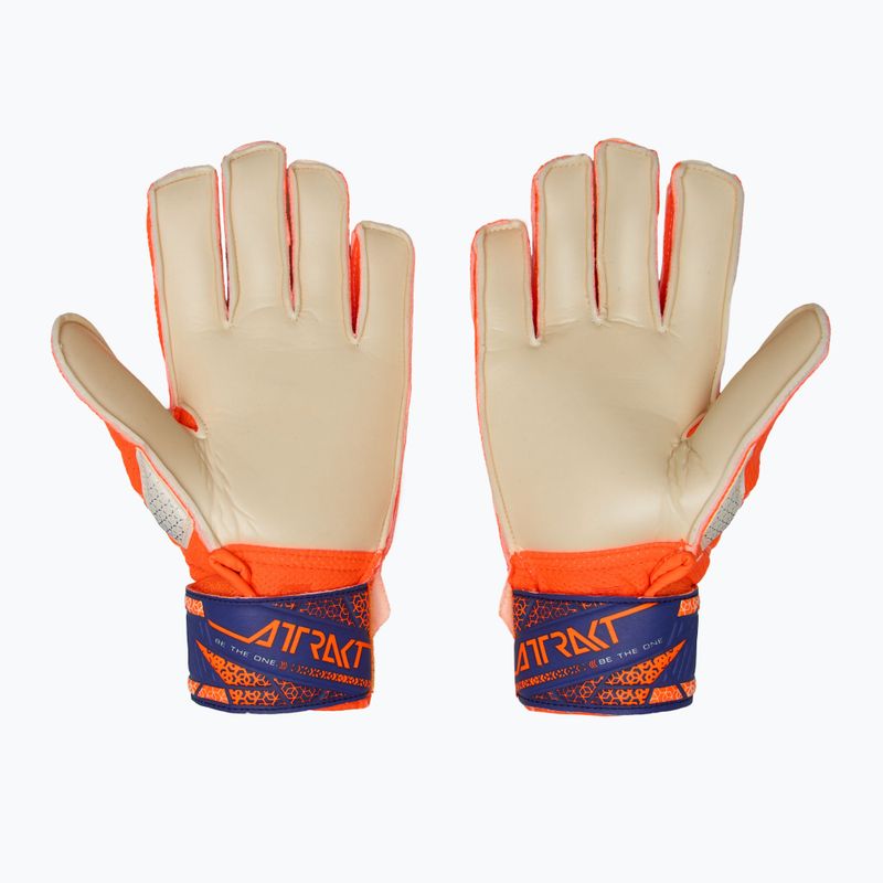 Vaikiškos vartininko pirštinės Reusch Attrakt Solid Junior shocking orange/energize blue 3