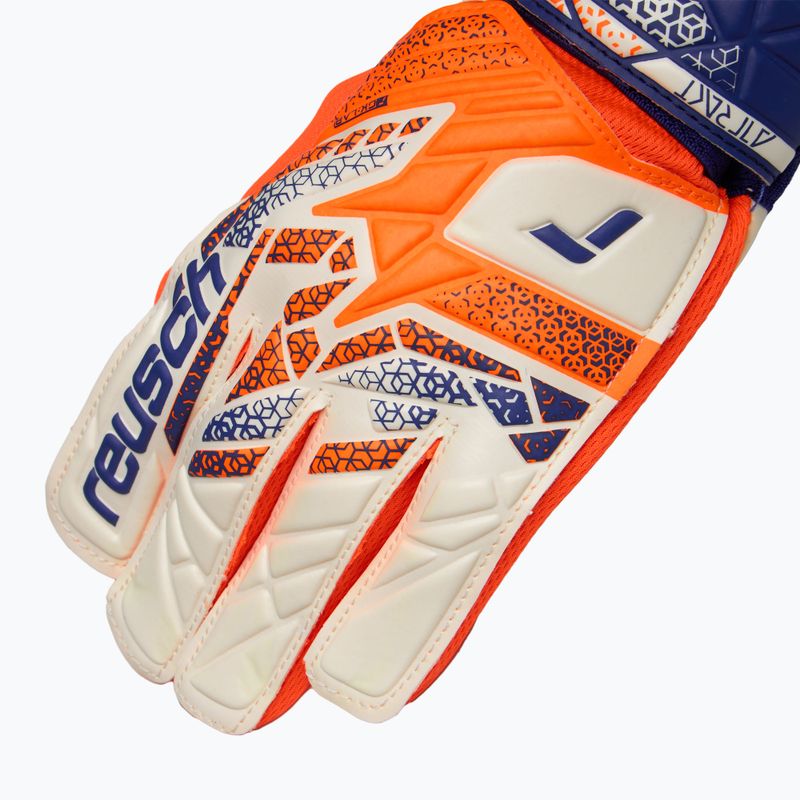 Vaikiškos vartininko pirštinės Reusch Attrakt Starter Solid Junior shocking orange/energize blue 4